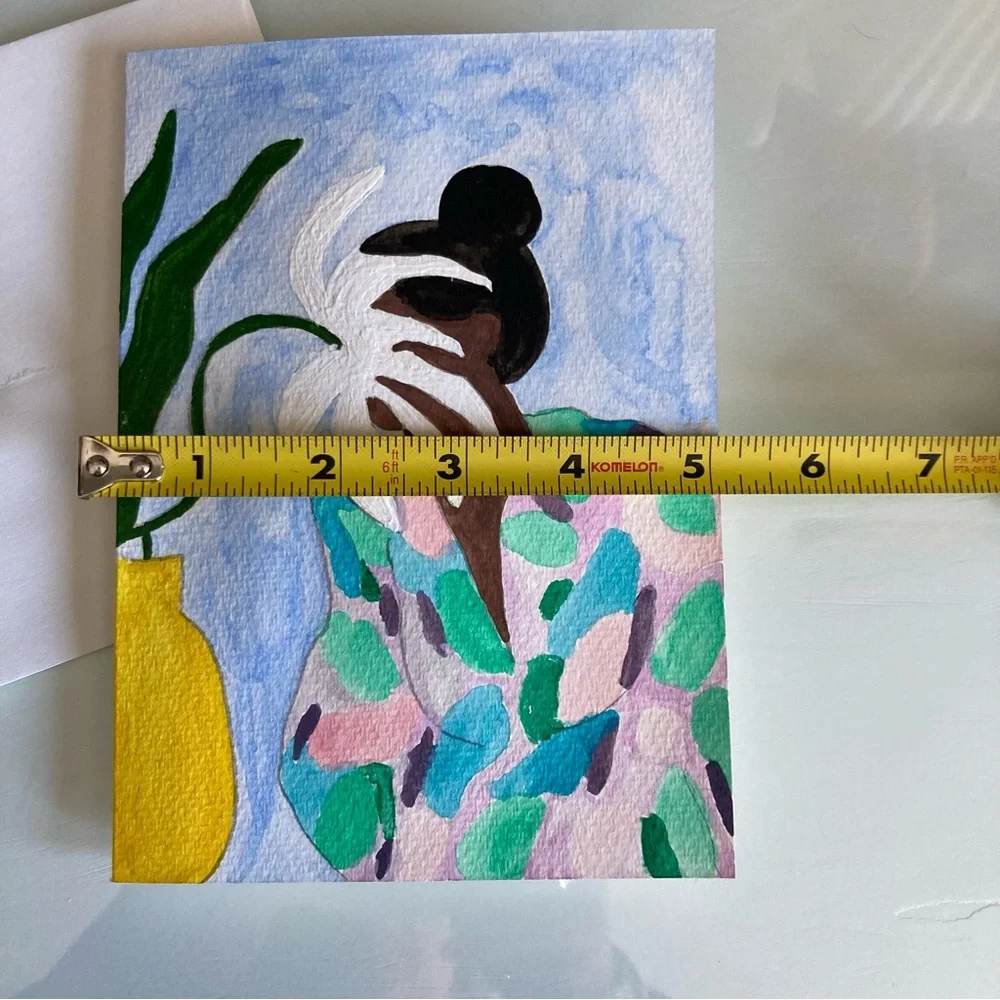Watercolor Frame-able Greeting Card
